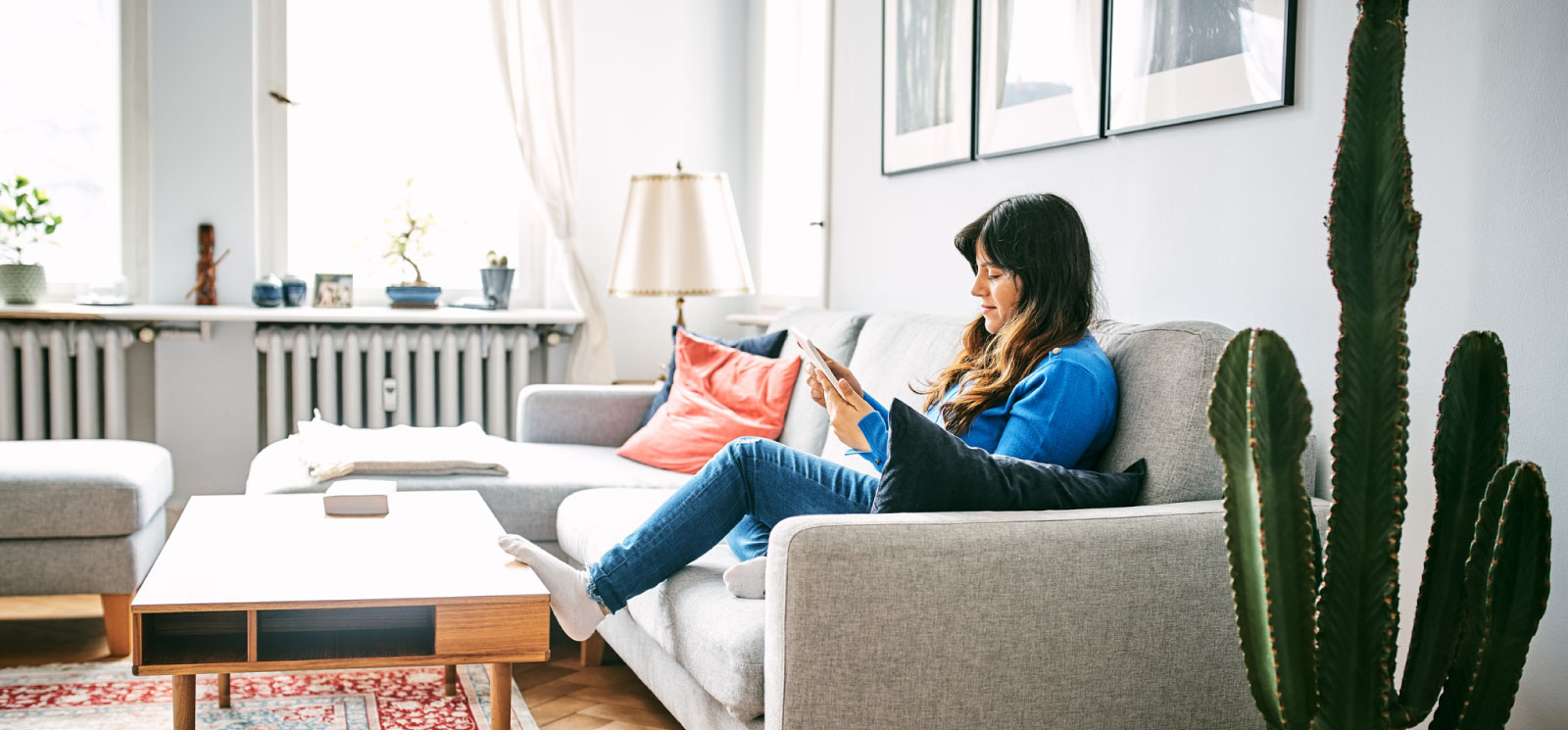 person using smartphone